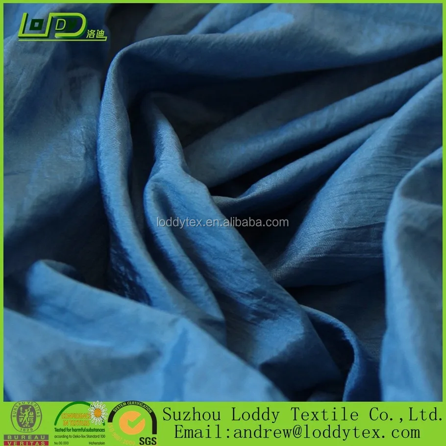 100 Nylon Crinkled Tear Resistant Fabric For Hammock/210t Crinkle