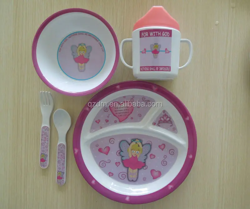 5pcs Melamine Dinner Set For Children