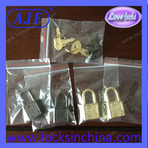 AJF Wholesale popular colorful Square Plastic mini key locks