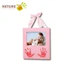 Safe inkless wipe for baby handprint