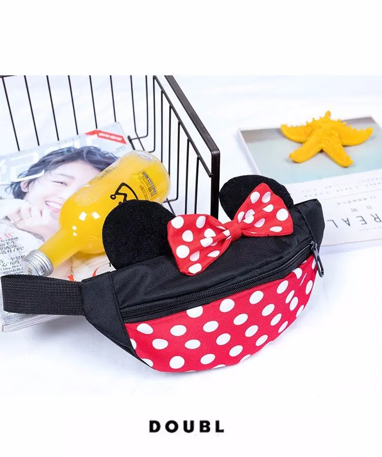 2018 New Design Kids Canvas Fanny Pack Fashion Cute Baby Waist Bag