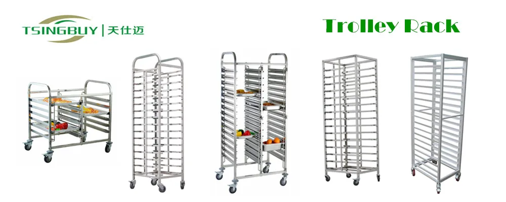 Cake Trolley Rack Stainless Steel Bakery Trolley - Durable & Eco-friendly