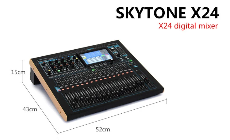 X24 professional 24 channel audio mixer digital