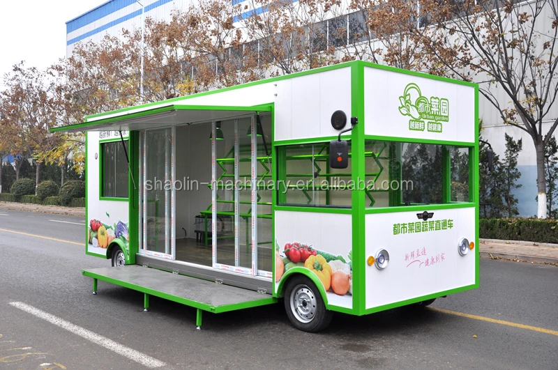 5m Fruits And Vegetables Truck Electrical Mobile Food Vending Truck For