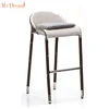 Mr.Dream factory wholesale luxury hotel counter PE rattan modern high bar stools with back (customized)