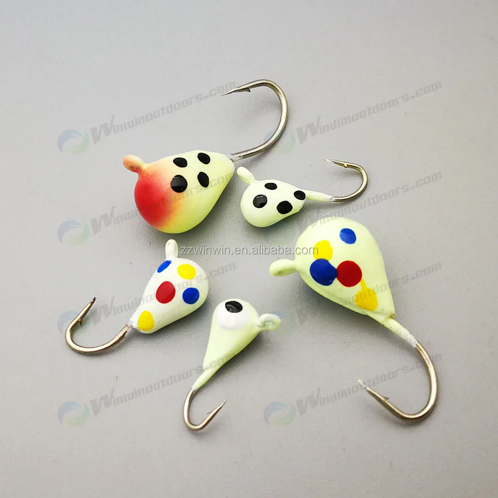 wholesale tungsten ice jig head , ice fishing , unpainted tungsten ice