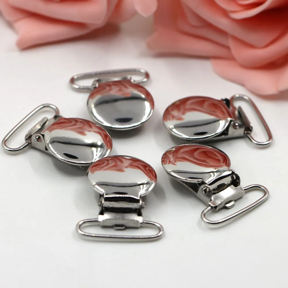 22mm Round Shape Metal Suspender Clips Wholesale Buy Suspender Clip