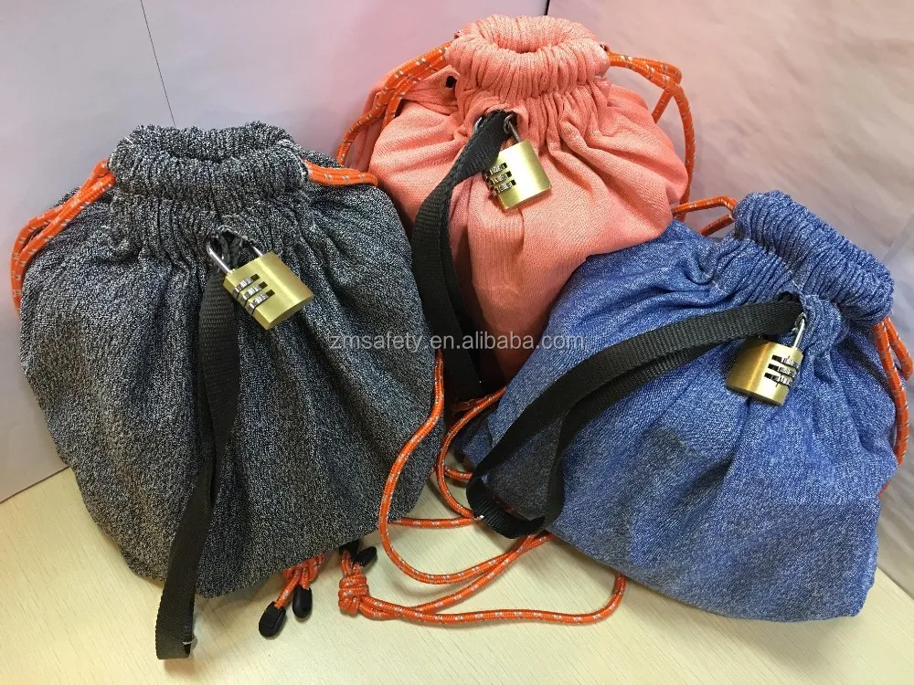 cut proof drawstring bag