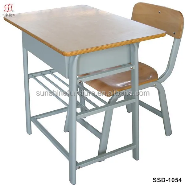 High Quality Cheap Wooden School Desk With Attached Chair Buy