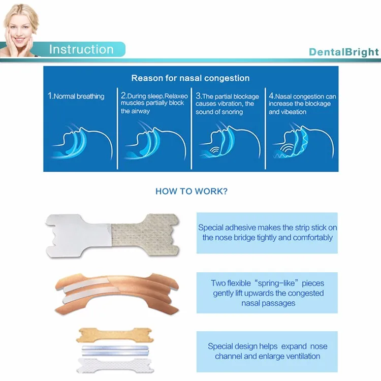 Better Breath Nasal Strips Antisnoring Snore Reducing Aids Stop Snore