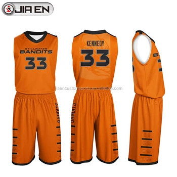 Basketball Orange Jersey Design Latest 