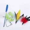 Wholesale Funny Cat Teasers With 3 Packs Cat Toy Feather