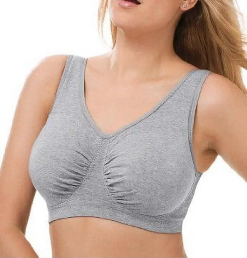 Cotton Seamless Wireless Women Pullover Sports Bra Buy Cotton