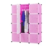Multi Use DIY Plastic 12 Cube Organizer Storage Cabinet Wardrobe Closet