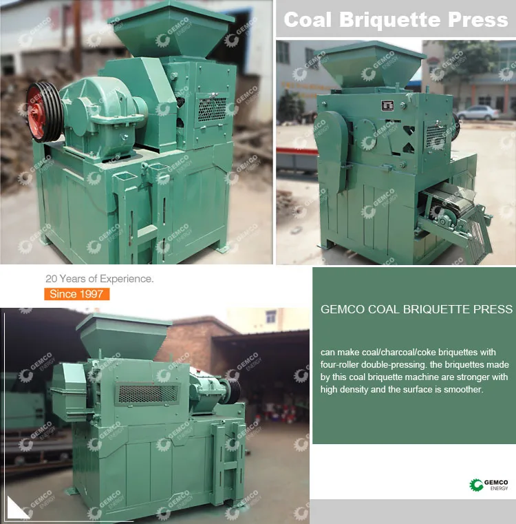 Factory price sawdust rice husk charcoal coal ball briquettes making uses briquette press machine