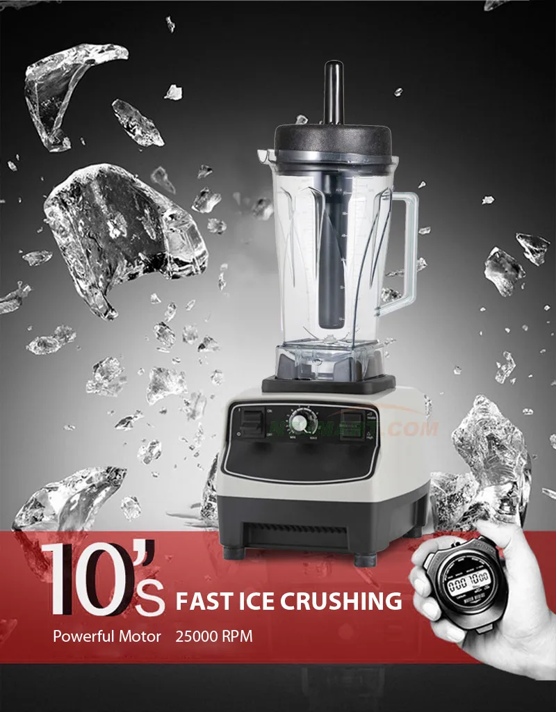 Electric Food Blender High Speed Commercial Juice Blender For Hotel And