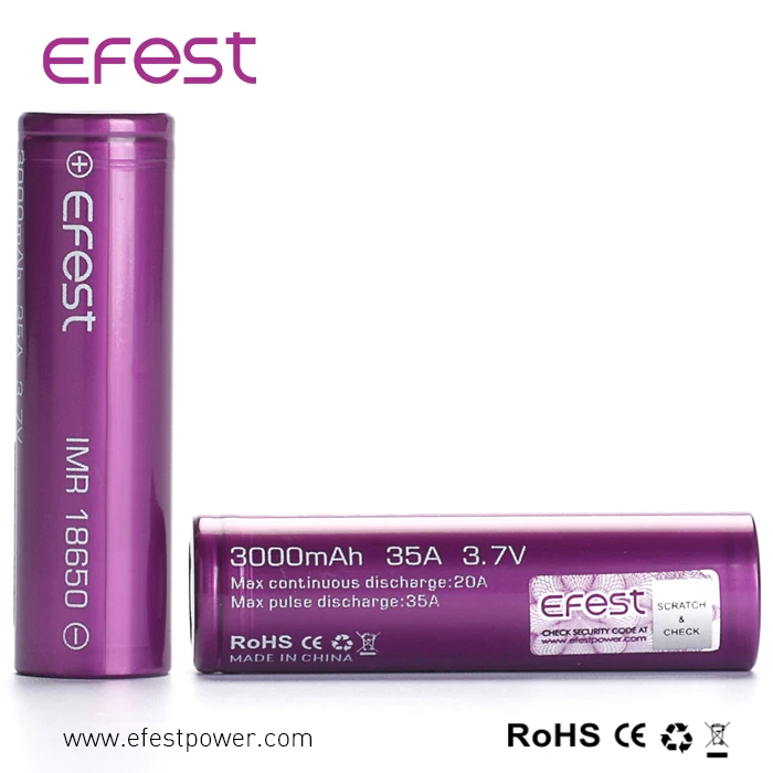 Wholesale electric bike battery price scooter battery efest 18650 35A new pushing