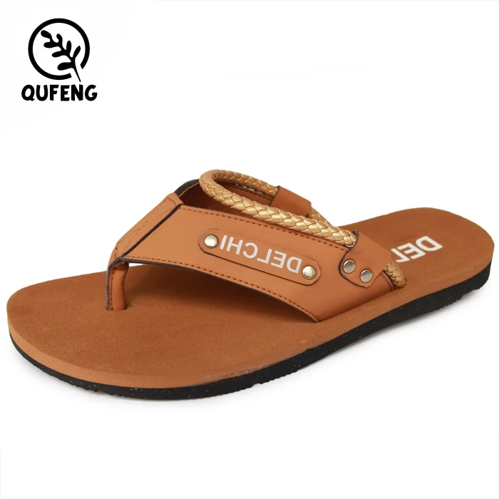 mens leather flip flops with arch support
