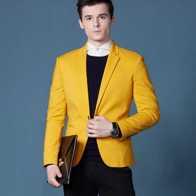 Compra hombres chaqueta amarilla online al por mayor de