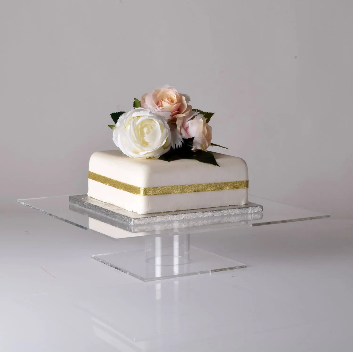 Square Acrylic Pedestal Acrylic Cake Stand For Wedding Or Party Buy
