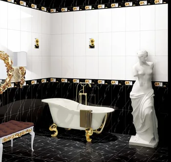 30x60 Cm Diseño Moderno Blanco Y Negro Color Cuarto De Baño De ... 30x60 Cm Diseño Moderno Blanco Y Negro Color Cuarto De Baño De ...