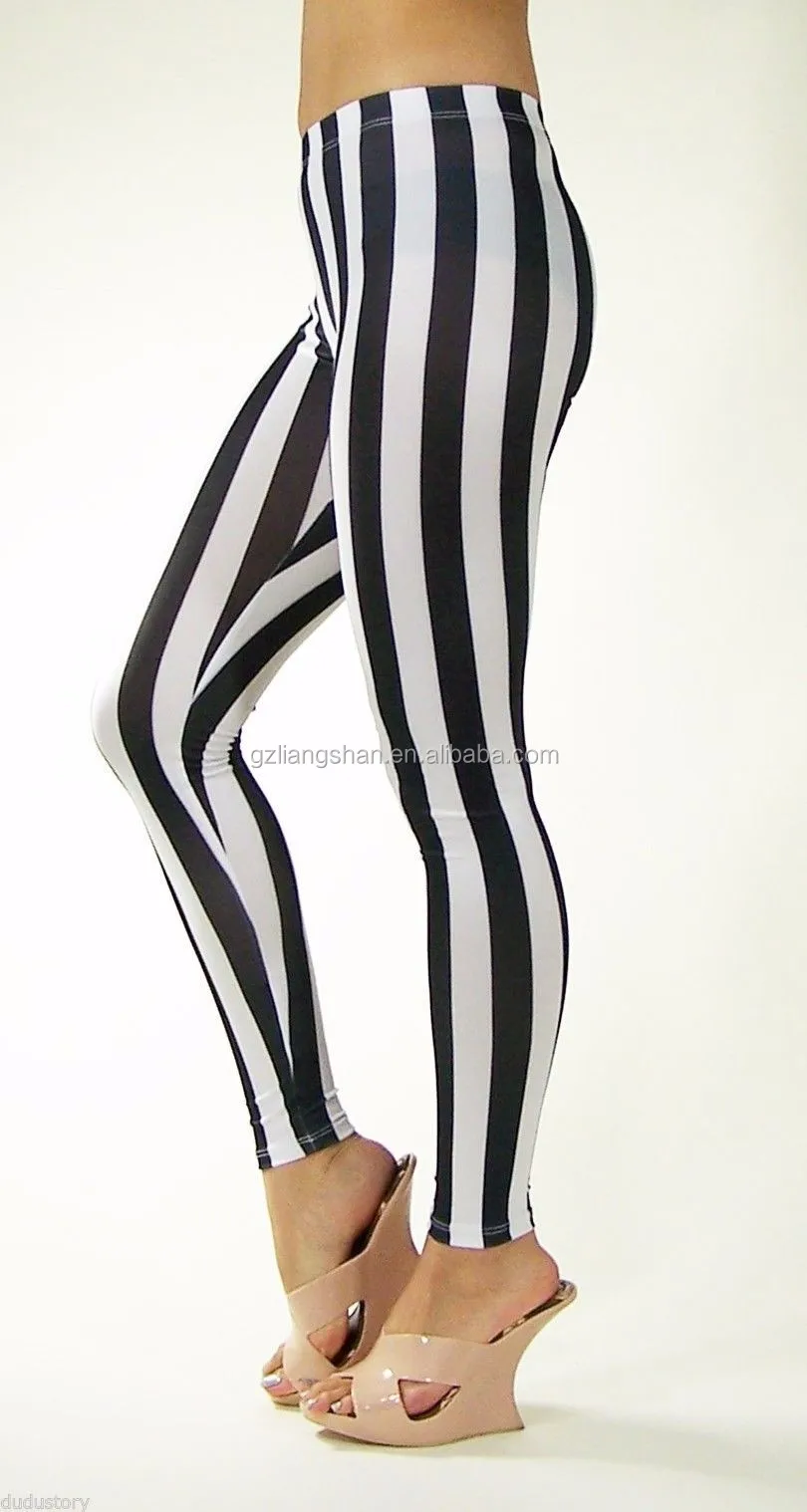 カスタム女性新しいセクシーなゼブラ縦縞レギンススキニーレッグウェア伸縮性のある鉛筆パンツ Buy ストレッチペンシルパンツ スキニーレッグ ウェアストレッチペンシルパンツ ゼブラ縦ストライプレギンススキニーレッグウエアストレッチペンシルパンツ Product On
