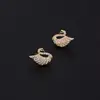 Competitive price top sell crystal swan stud earring