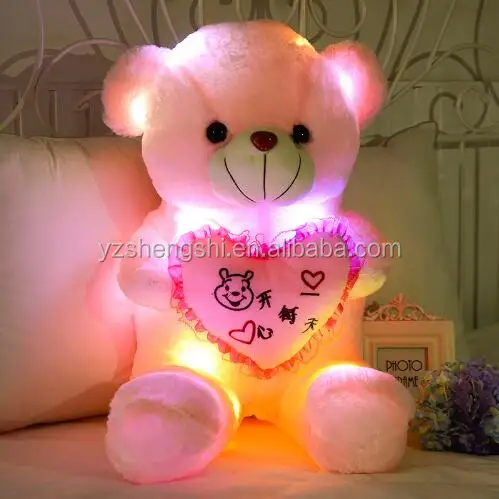 glowing teddy bear