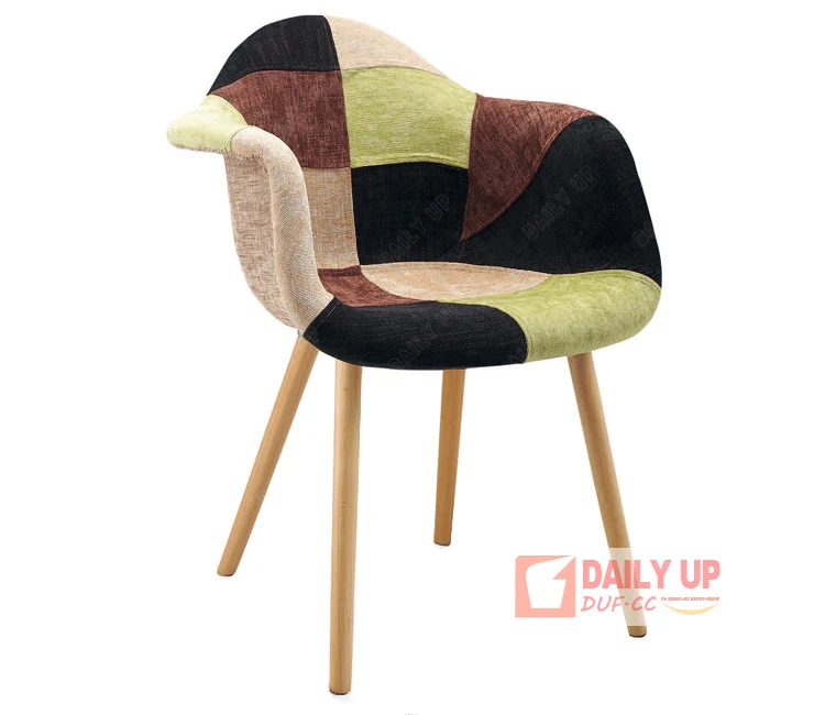 2015 Hot Sale Mid Century Modern Retro Designer Chair Linen Fabric Chair Bench Frame High Quality Furniture China