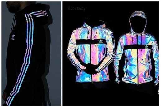 adidas reflective colorful jacket