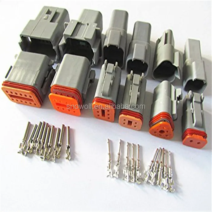 6 Pin Deutsch Connectors Dt046p/dt066s Automobile Waterproof Sealed