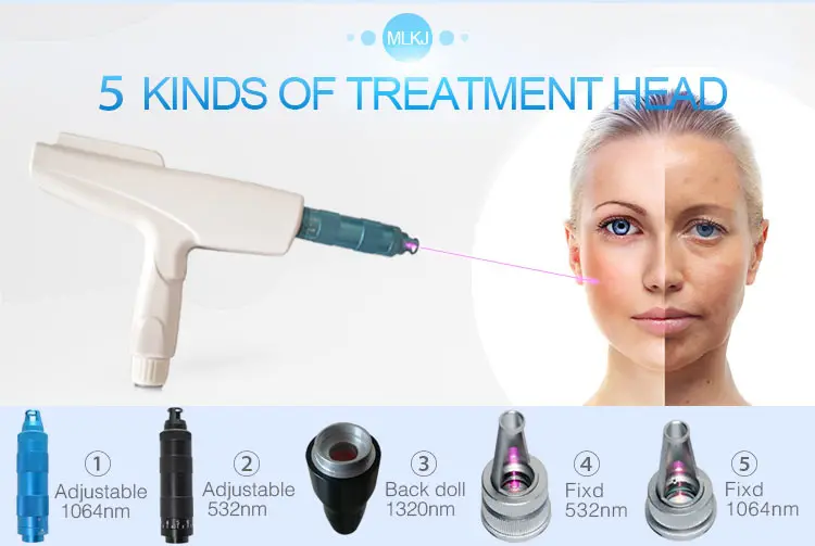 Laser Clinic Use Portable q Switch Nd Yag Laser / Nd:Yag Laser Tatoo Removal Machine For Spot Removal