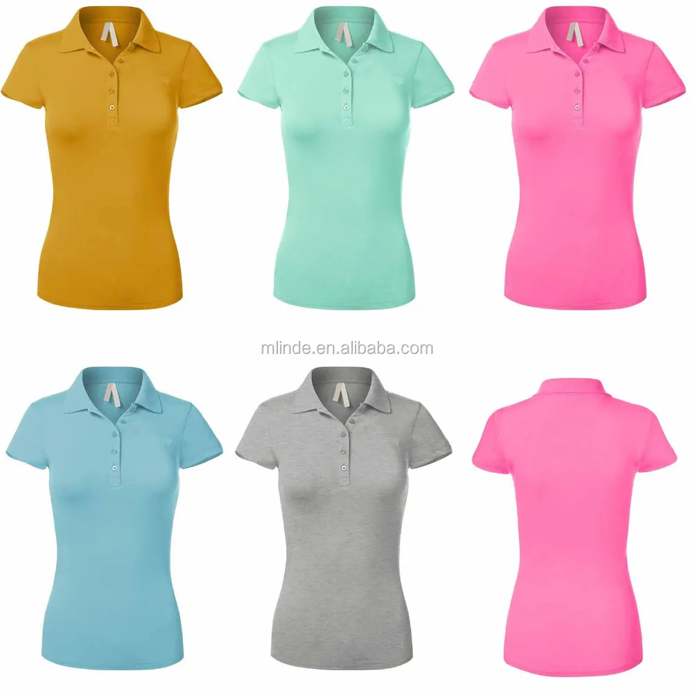 Short Sleeve Plain Polo Golf Tee Shirts 