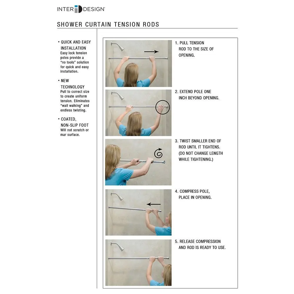  Shower Curtain Rod