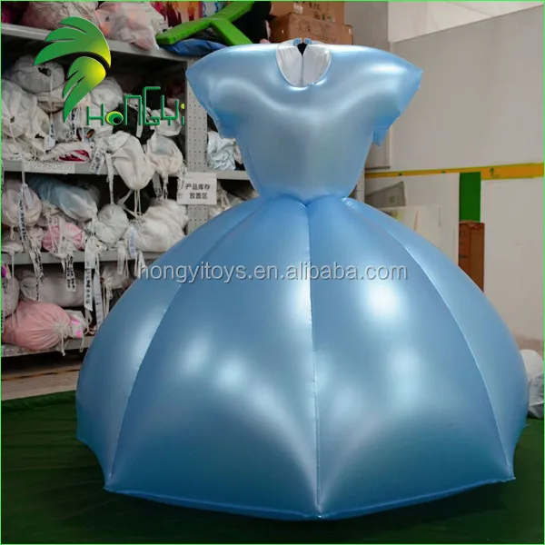 Customized Blue Inflatable Skirt / Inflatable Dress For Party Buy