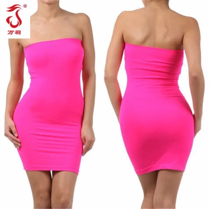 Women's Seamless Mini Tight Slim Top Tube Dress Buy Short Tube