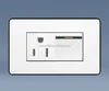 KM-011 1 gang switch with American socket
