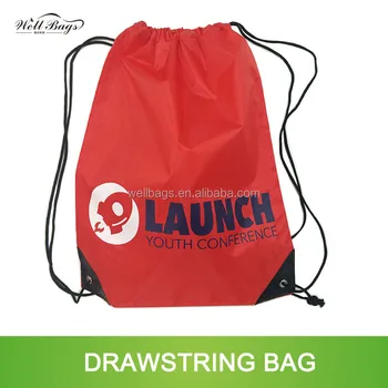 210d polyester drawstring bag