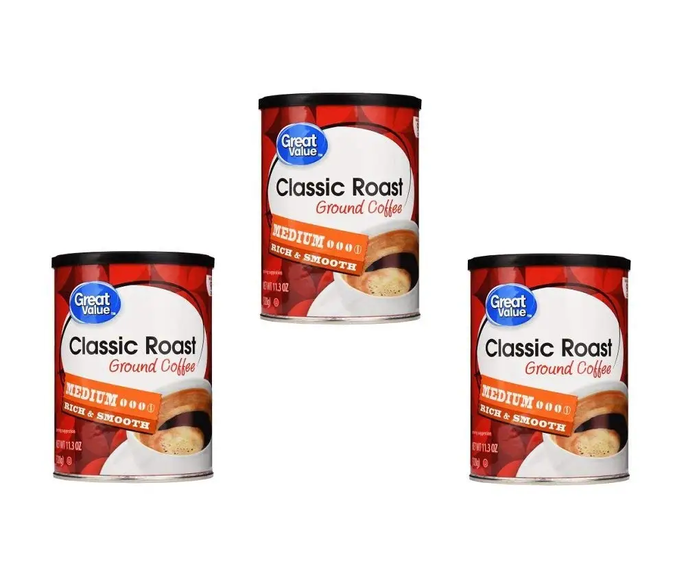 Great Value classic roast ground coffee medium roast 11.3 oz (Pack of 3)
