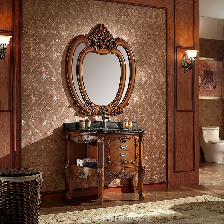 High End And Elegant Irregular Shape Bathroom Vanity For