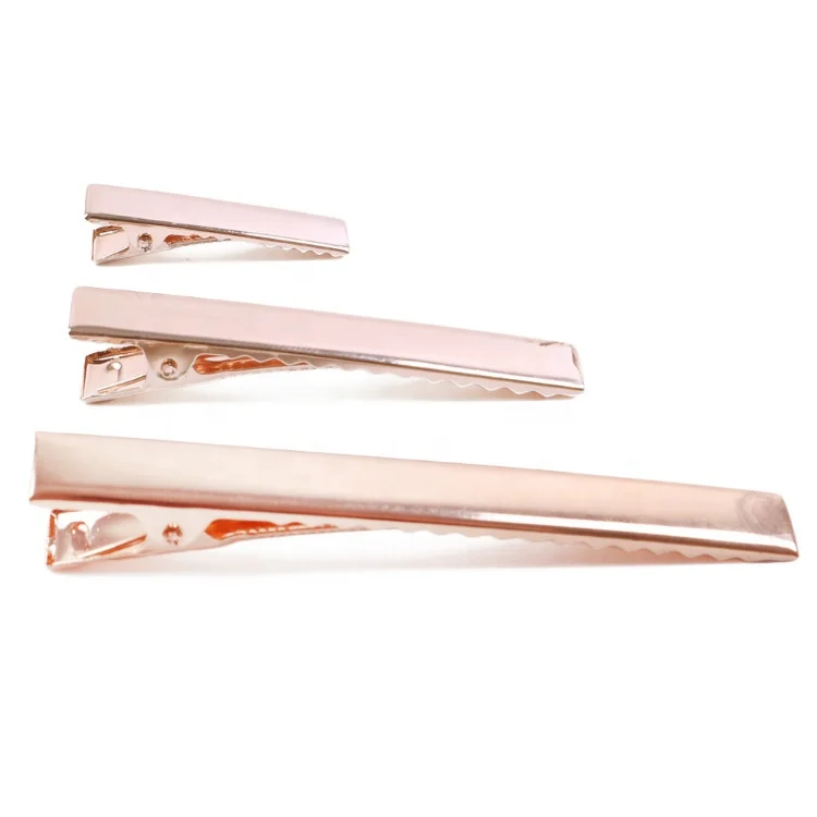 

Metal Duck Hair Clips,25 Pieces, Rose gold