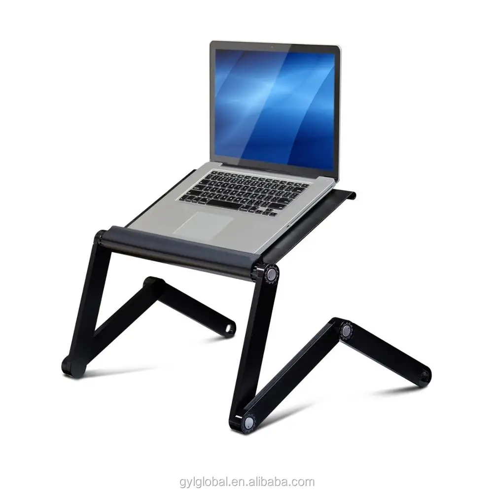 New Adjustable Vented Laptop Table Laptop Computer Desk Portable Bed Tray Stand