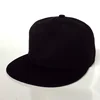 Wholesale and Custom promotional Baseball Cap New Black Plain Hat Hip Hop Era Fitted Flat Peaked Plain Blank Snapback