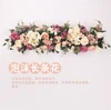 Wedding decoration red color floral runner rose hydrangea peony flower runner