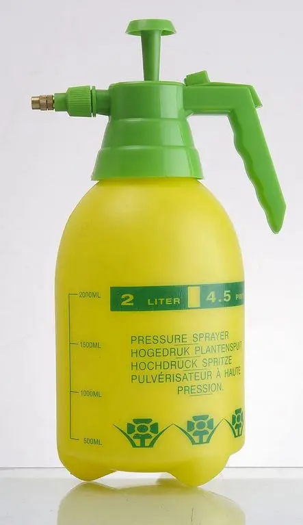 yellow spray bottle