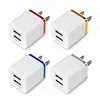 Dual USB Cell Mobile Phone Charger 5V2.1A/1A EU US Plug Wall Power Adapter for ipad iPhone Samsung HTC Cell Phones
