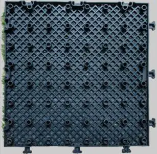 wholesale plastic garden tile interlocking artificial garden floor tiles , grass floor mats