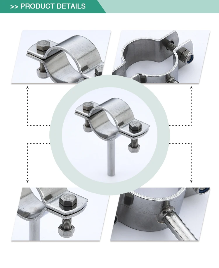 Shengfeng Food Grade Stainless Steel Ss304l Round Hanger Pipe Holder
