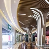 Teak Color Pvc Ceiling Interior Fireproof Decoration Material