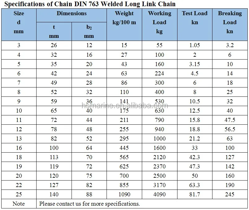 Chain Din 763 Welded Long Link Chain - Buy Din 763 Link Chain,Welded ...